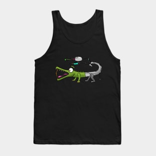 Robot Crocodile Tank Top